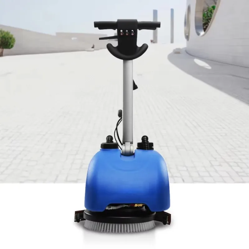 Blue Color Mini Size Floor Scrubber Machine Dryer Commercial Hand Push Floor Scrubber Washing Machine