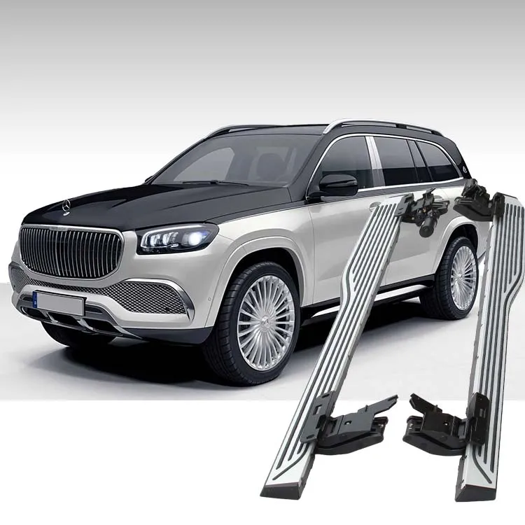 Top 3 Car Maybach Style Automatic Retractable Auto Power Side Steps Electric Running Boards For Mercedes Benz GLS GLE 2018-2022