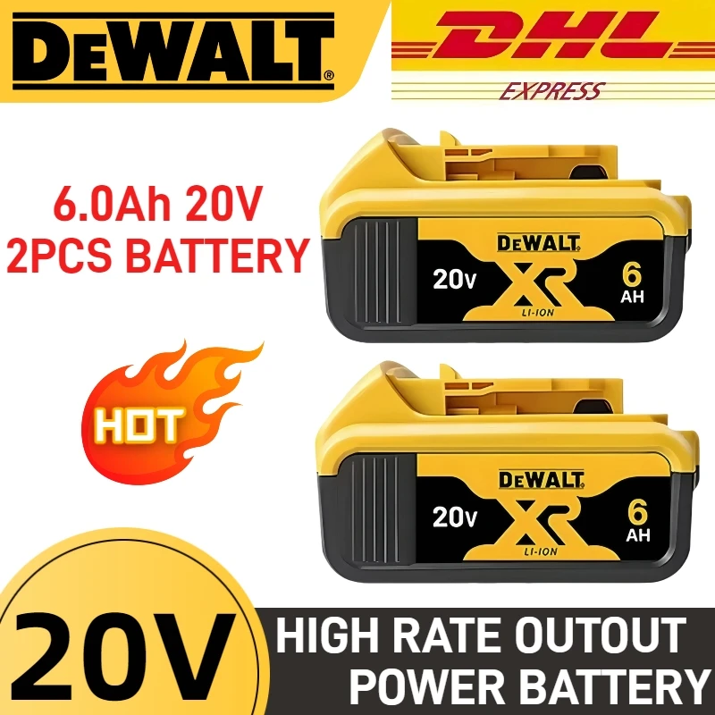 

NEW Original Dewalt 20V Battery, 6.0AH/5.0Ah/2.0Ah rechargeable lithium ion Battery, Dewalt 20V Power Tool Replacement Battery