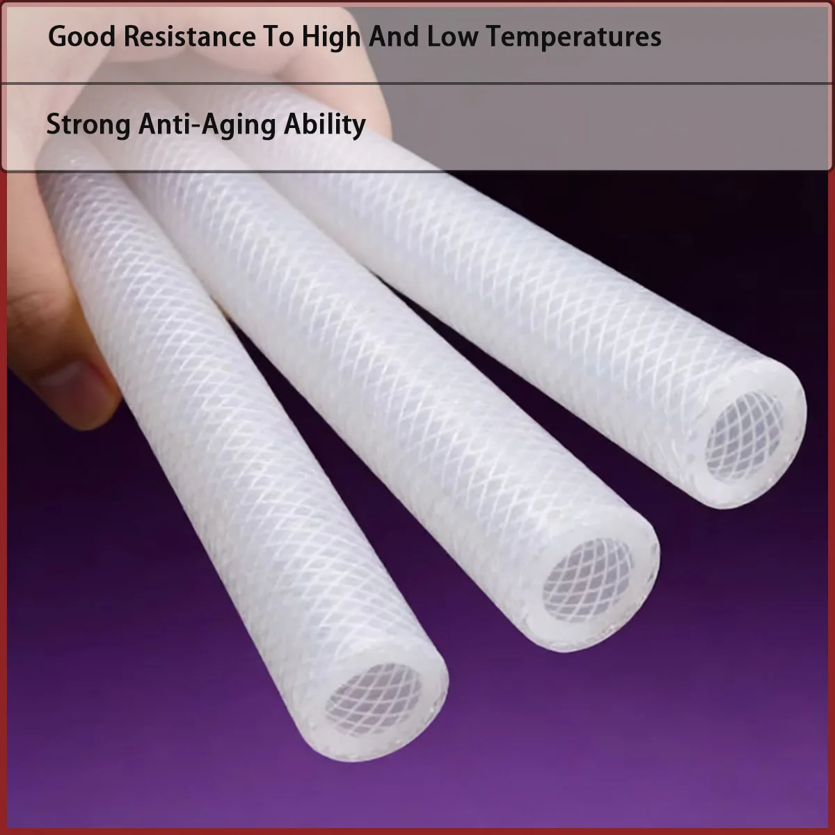 Inner diameter 3mm-38mm semi transparent silicone hose used for medical devices, home appliance accessories, etc