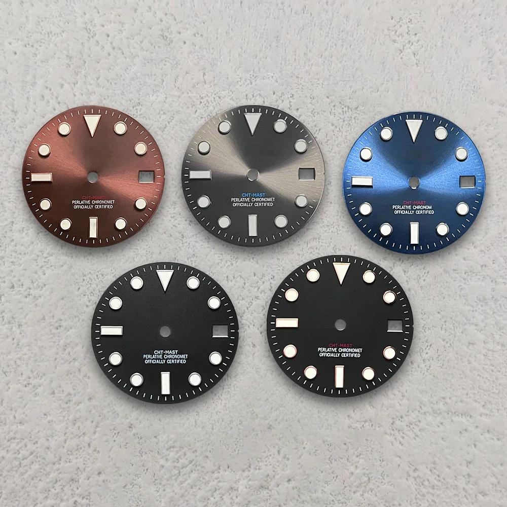 28.5mm S Logo Diver Dial face Suitable For Yacht master NH35/NH36/4R/7S Movement Luminous Watch Modification Accessories parts