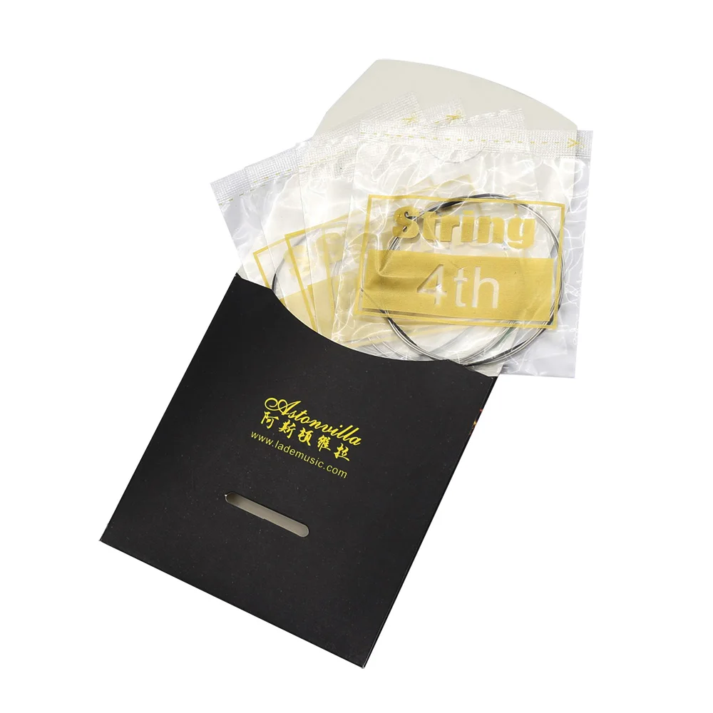 Astonvilla 1/5/10 Sets AV-280 Viola Saiten Edelstahldraht Nickel Silber Viola Saite Saiteninstrument Teile Zubehör