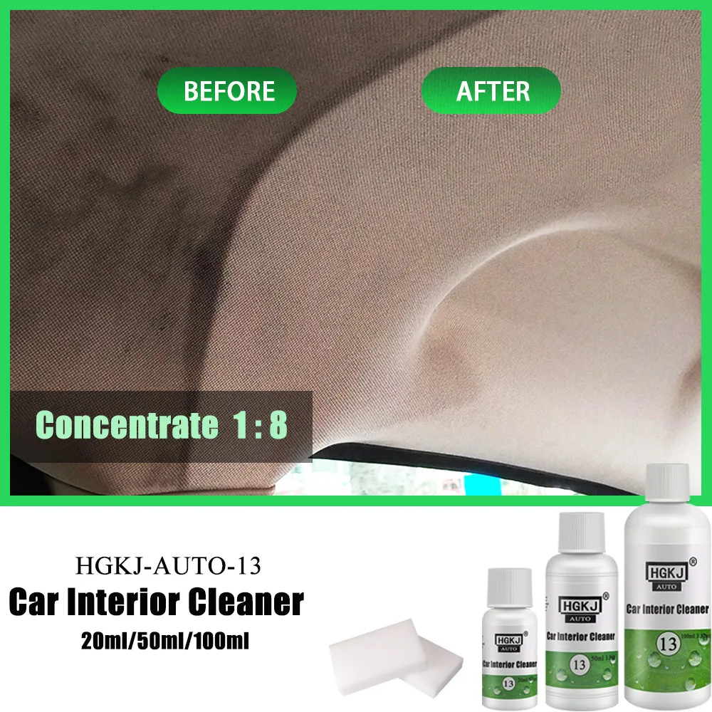 

Car Seat Roof Dashboard Auto Detail Liquid Interior Cleaner Leather Fabric Plastic Carpet Foam Cleaning Concentrate HGKJ 13