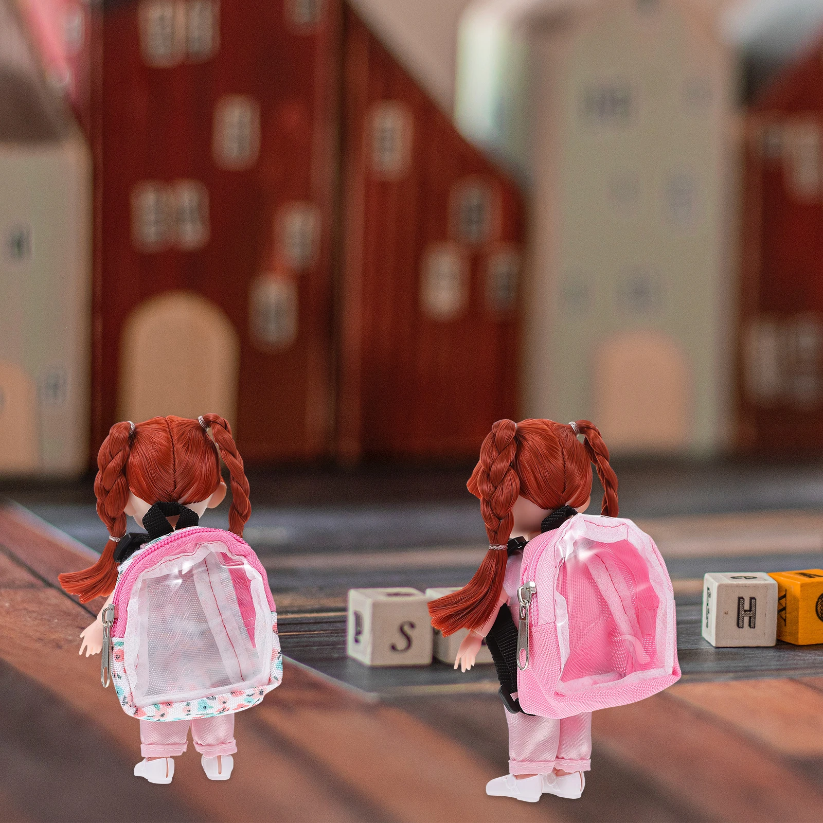 

2pcs Miniature Backpack Mini Backpacks For Photography Props Mini House Diy Accessory Micro Scene Adornment Decorative Backpack