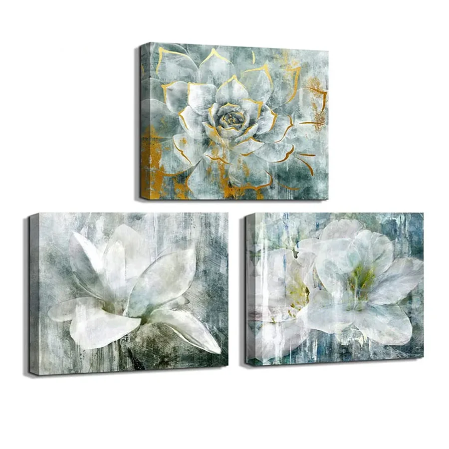 

5D 3PCS Diy Full Square Round Mosaic Diamond Painting Kits Cross Stitch Diamond Embroidery Plant And Flower Home Decoration