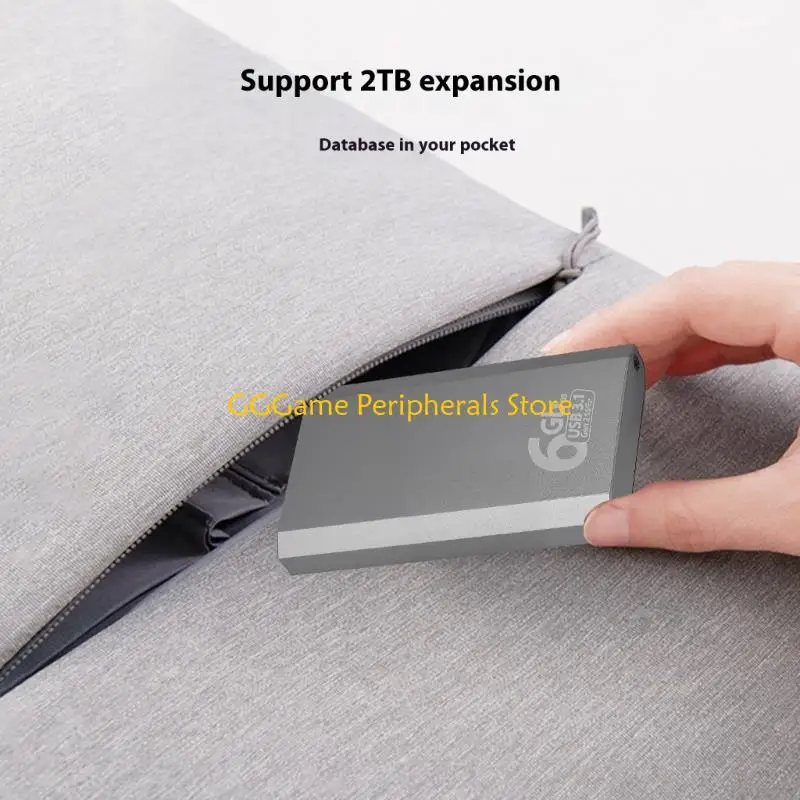 U55B Metal mSATA Hard Disk Case Shockproof File 6Gbp Transfer Technology Converters