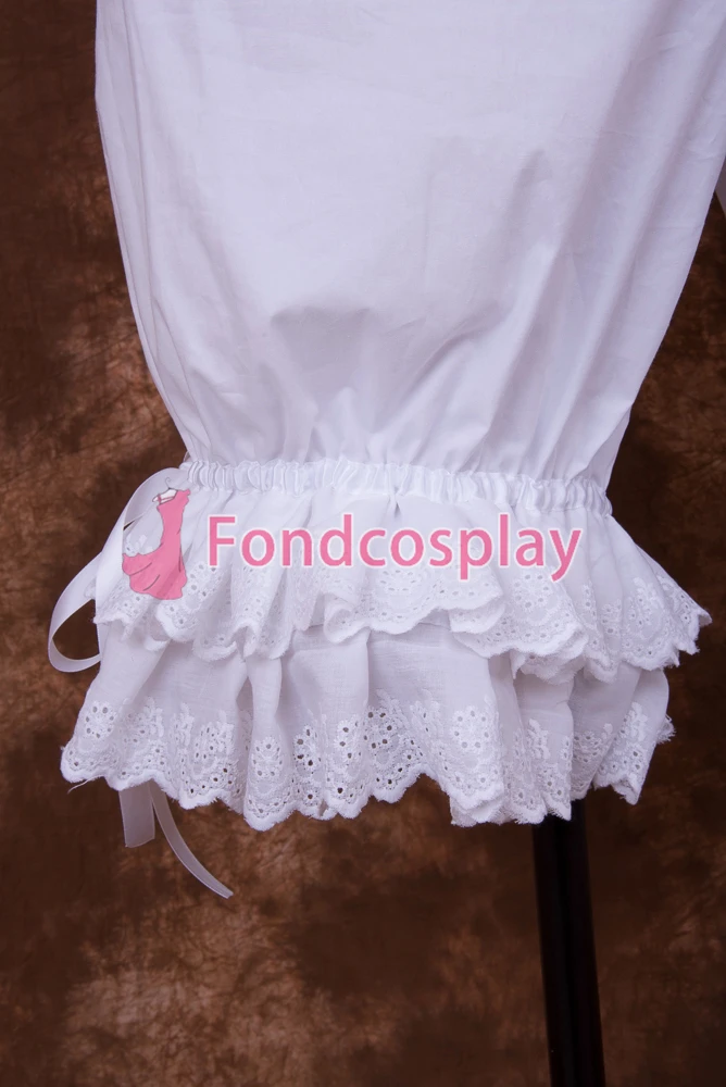 fondcosplay adult sexy cross dressing sissy maid short White Cotton Bloomers panties CD/TV[D001]