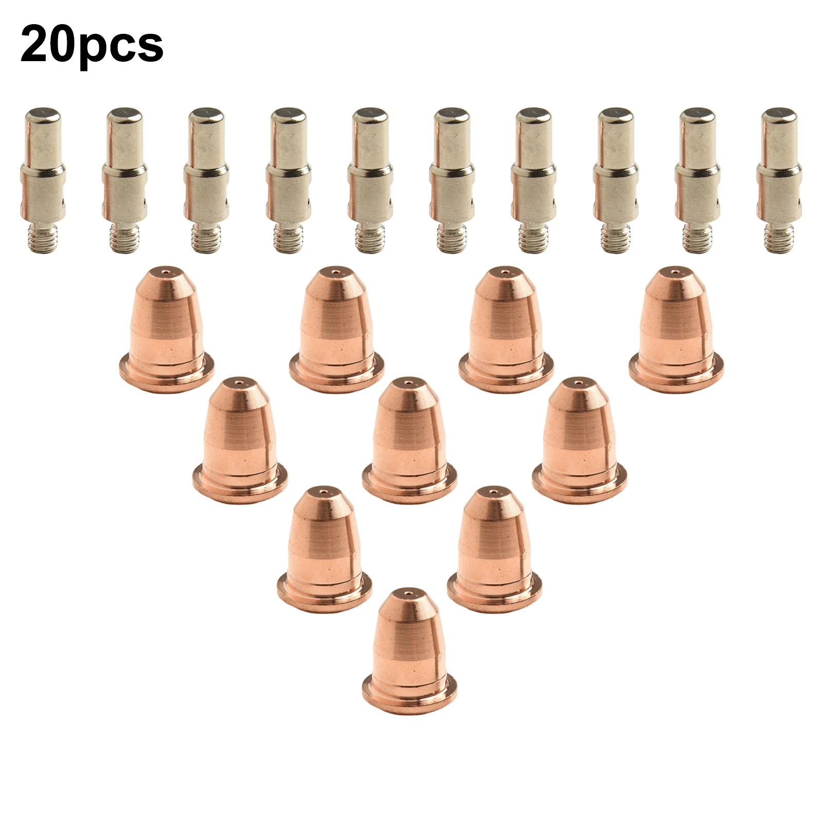 

Reliable and Long Lasting Replacement Plasma Cutter Torch Electrode Tips for Klutch 275i 375i P400DV P300i (20pcs)