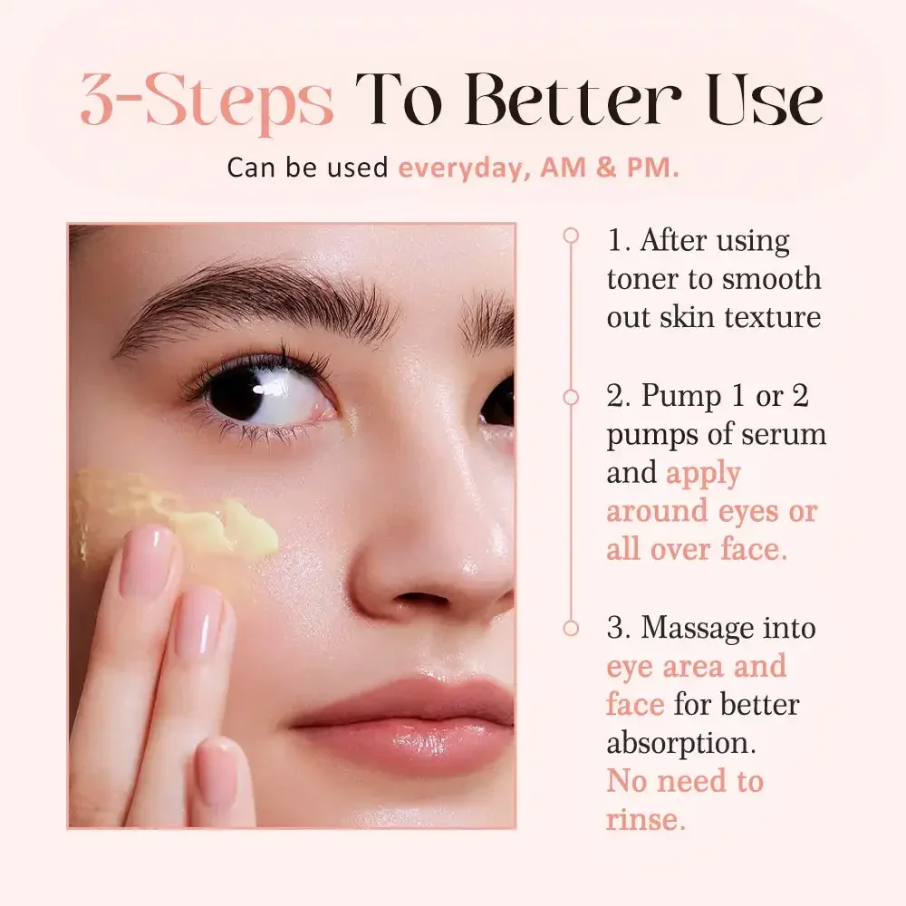 KOEC 10% Korean Ginseng + 2% Retinol Revive Eye Serum Cream Firming Brightening Hydrating Anti-aging Niacinamide Eyes Care