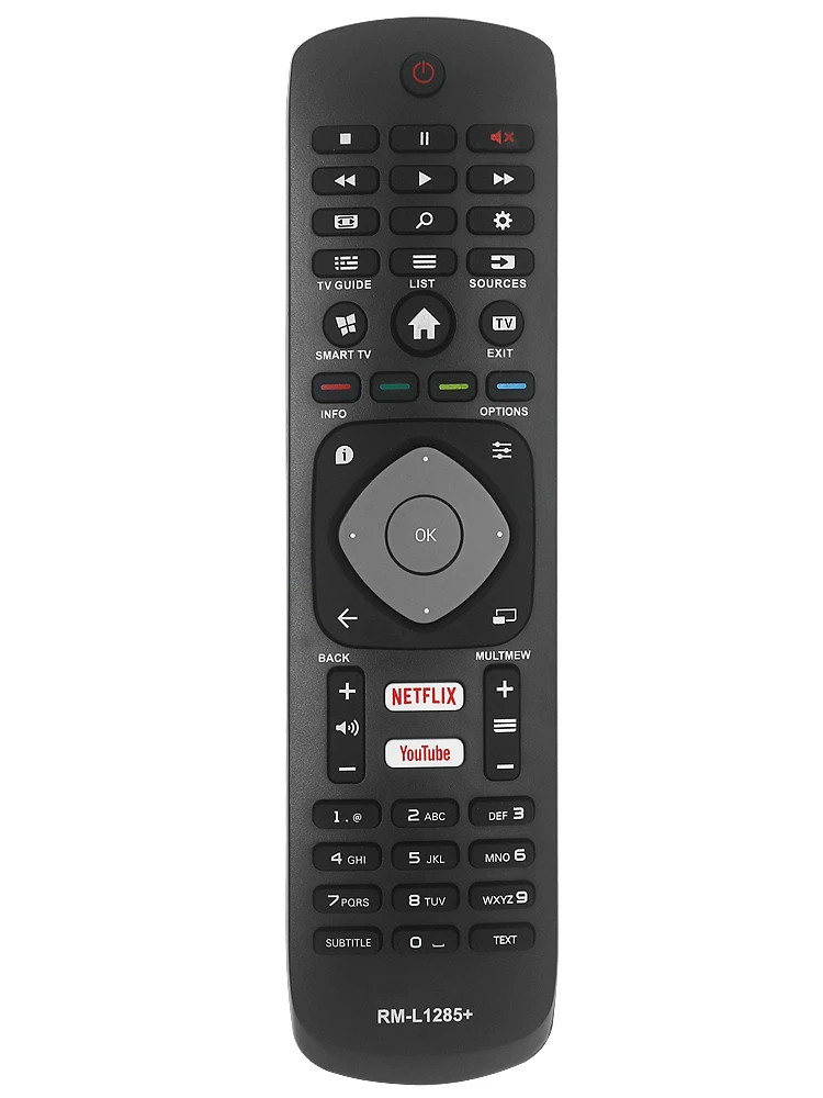 Pilot FAZV do telewizorów Philips LED 4K UHD Smart serii 43PUS 49PUS 50PUS 55PUS 65PUS, model RM-L1285+ — zdjęcie produktu 7