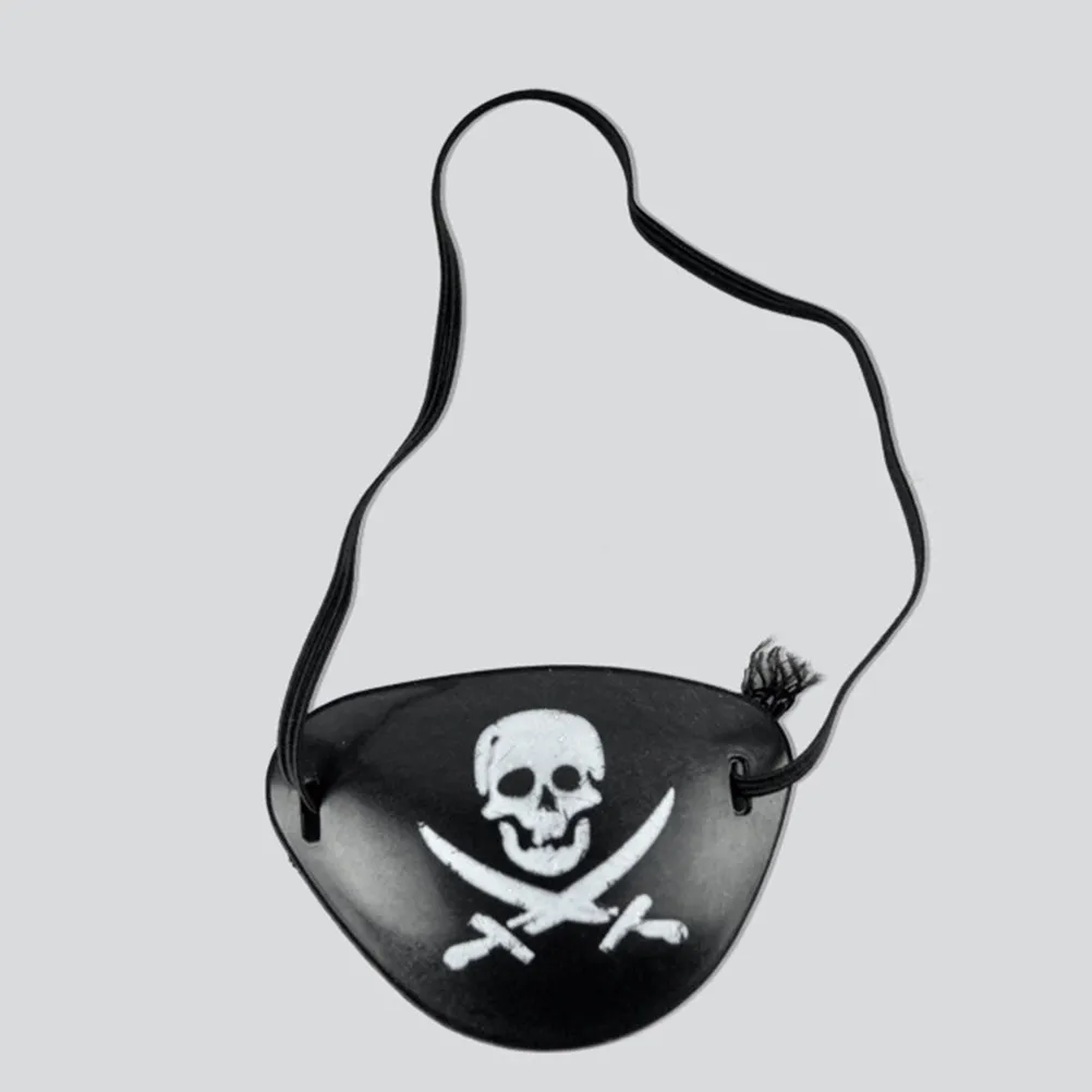 4 pcs Party Mask Halloween Christmas New Year Pirate Dress Up Set Pirate Eye Patch Pirate Accessory Set Pirate Eye Patches