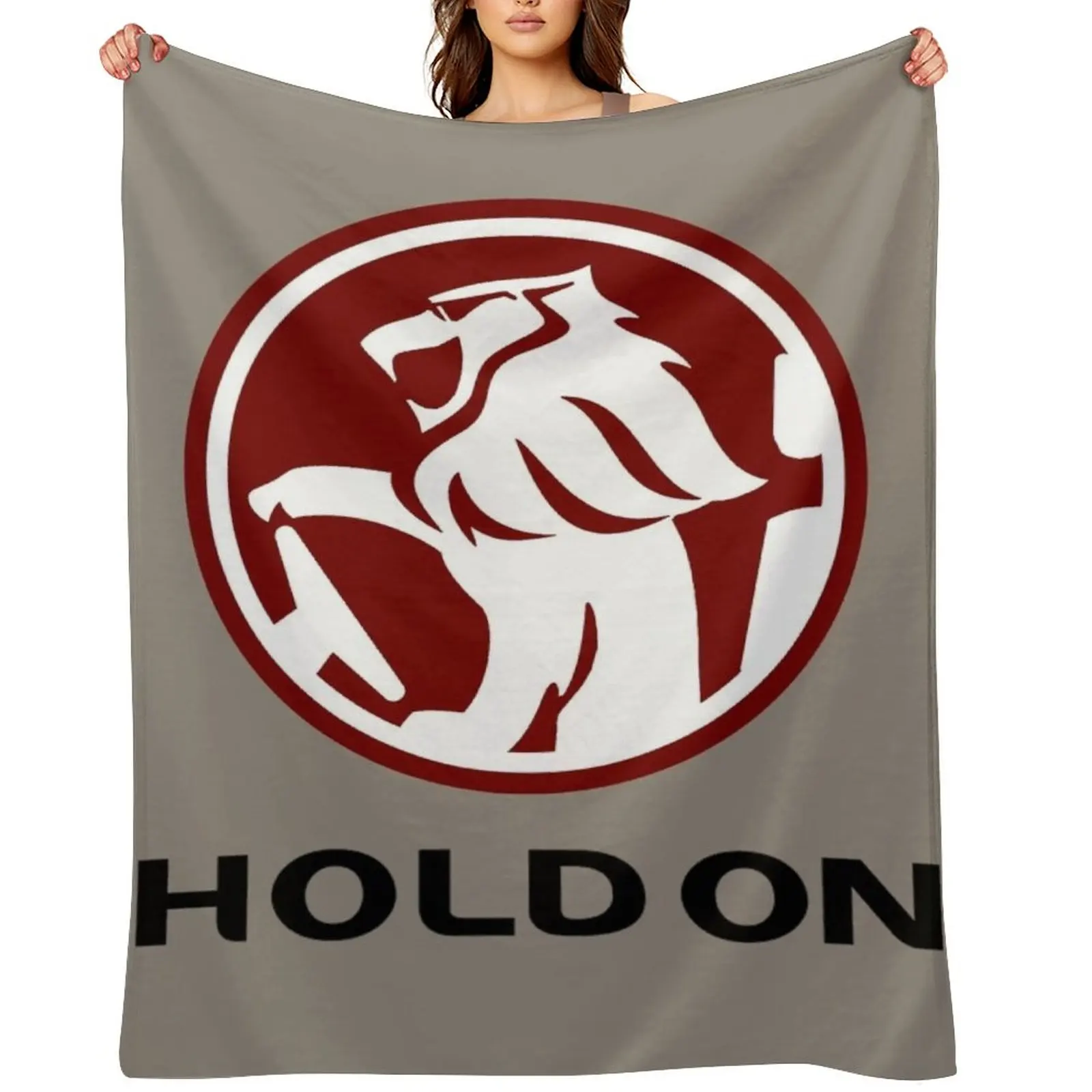 hold on Throw Blanket Hairy funny gift Luxury Designer Plaid Blankets