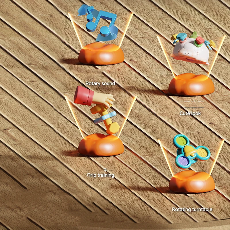 عضاضة الأغنام المصنوعة من السيليكون الملون - لعبة مضغ بدرجة الطعام مع خشخيشة وتدريبات حسية وتخفيف اللثة المهدئة للأطفال