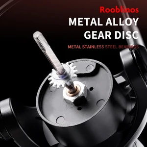 Rooblinos oyun Spin Makaraları balıkçılık İçin, Balıkçılık tuzlu su, tatlı su, Metal Makara, sol ve Sağ kahverengi Alabalık Değiştirilebilir Sazan Mücadele 6 Büyük satış, denizde makara-no. 5