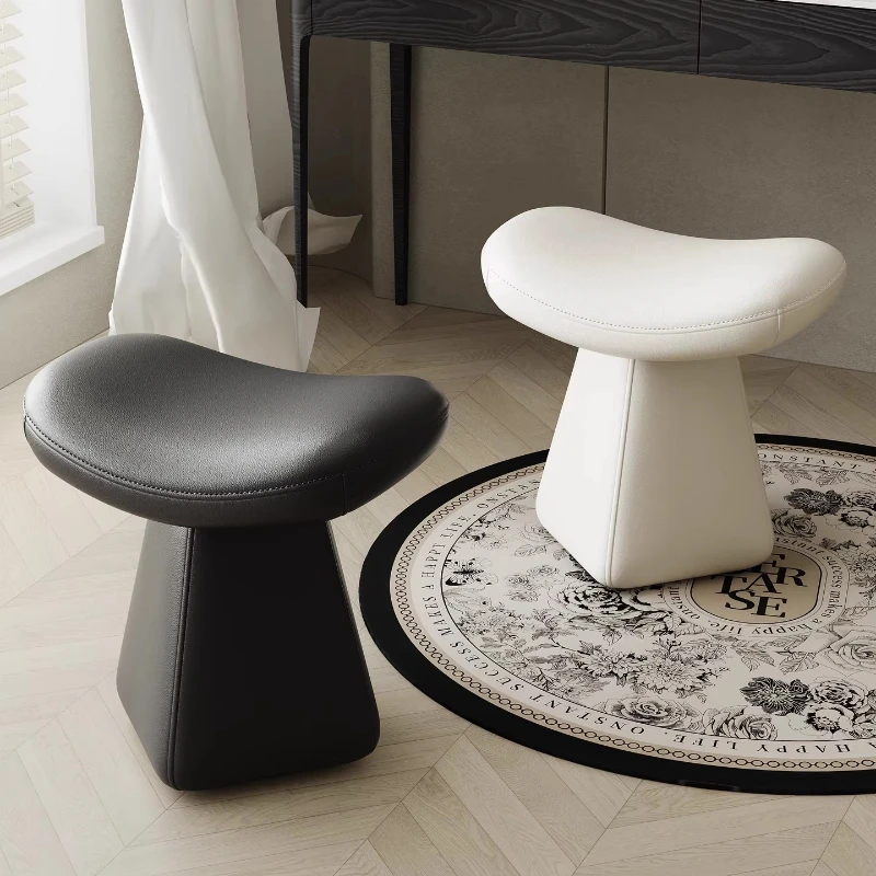 Luxury Swivel Makeup Vanity Stool for Women's Bedroom Boudoir Modern Entrance Shoe Bench Comfortable Living Room Single Seat