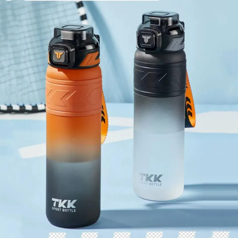 

1000ml/600ml High Quality Tritan Material Water Bottle With Straw Portable Durable Gym Fitness Outdoor Sport Drinking Bottled