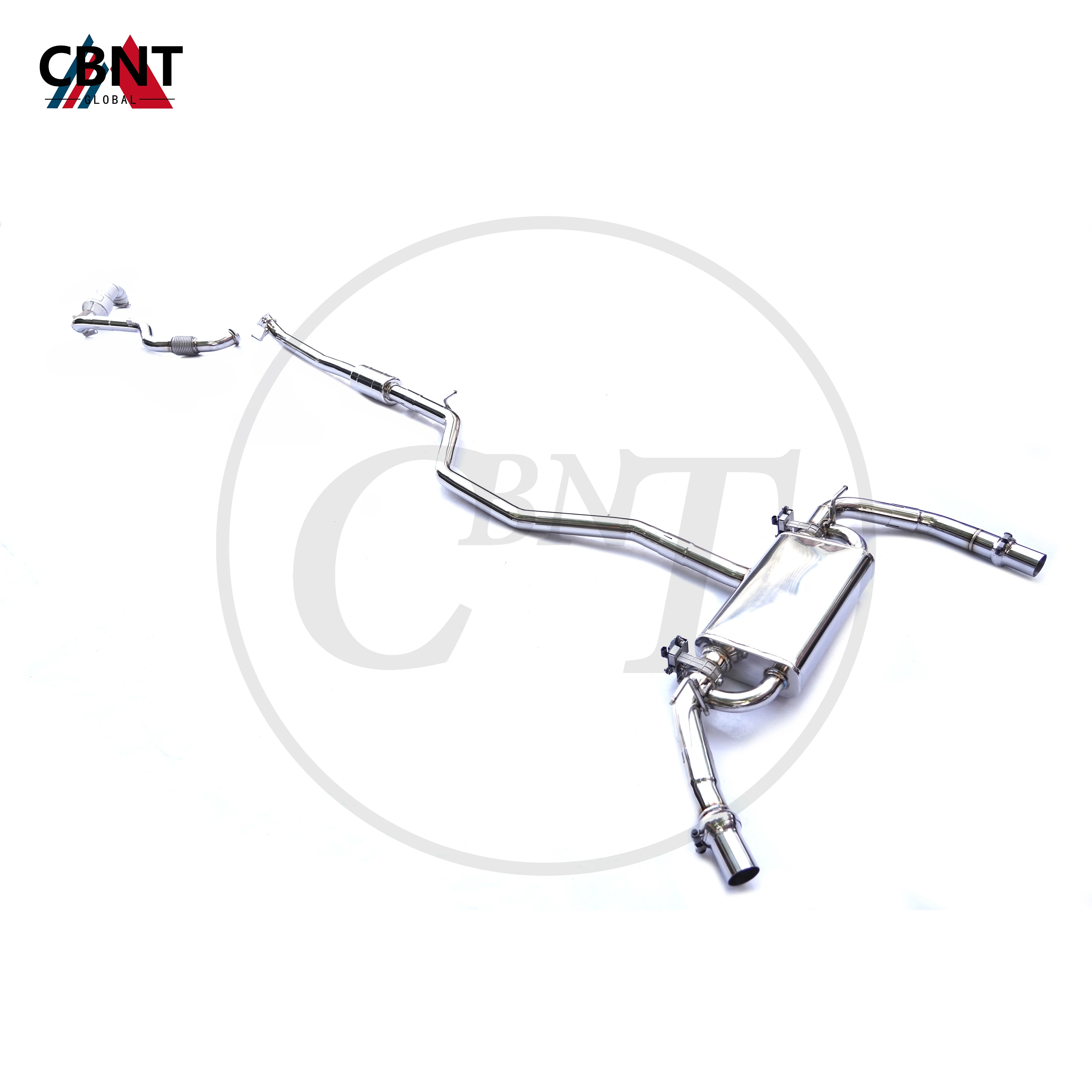 

CBNT for Mercedes Benz A250 Exhaust Pipe System High Performance SS304 Tuning Valvetronic Catback Muffler with Valve