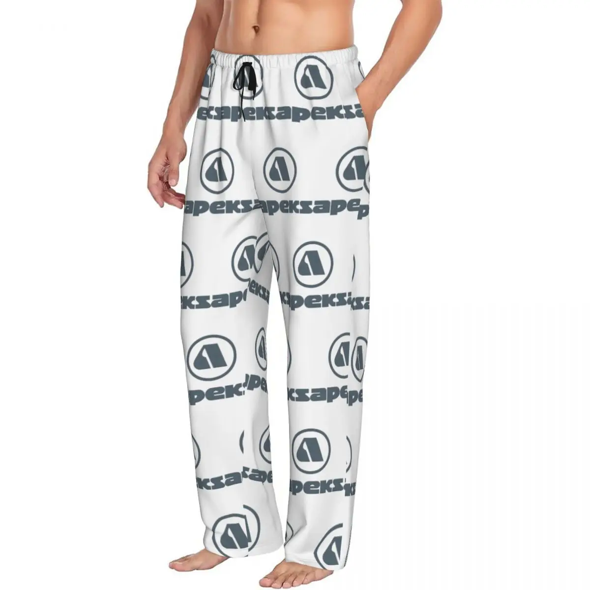 

Custom Apeks Scuba Diving Equipment Men Pajama Pants Lounge Sleep Sleepwear Bottoms with Pockets