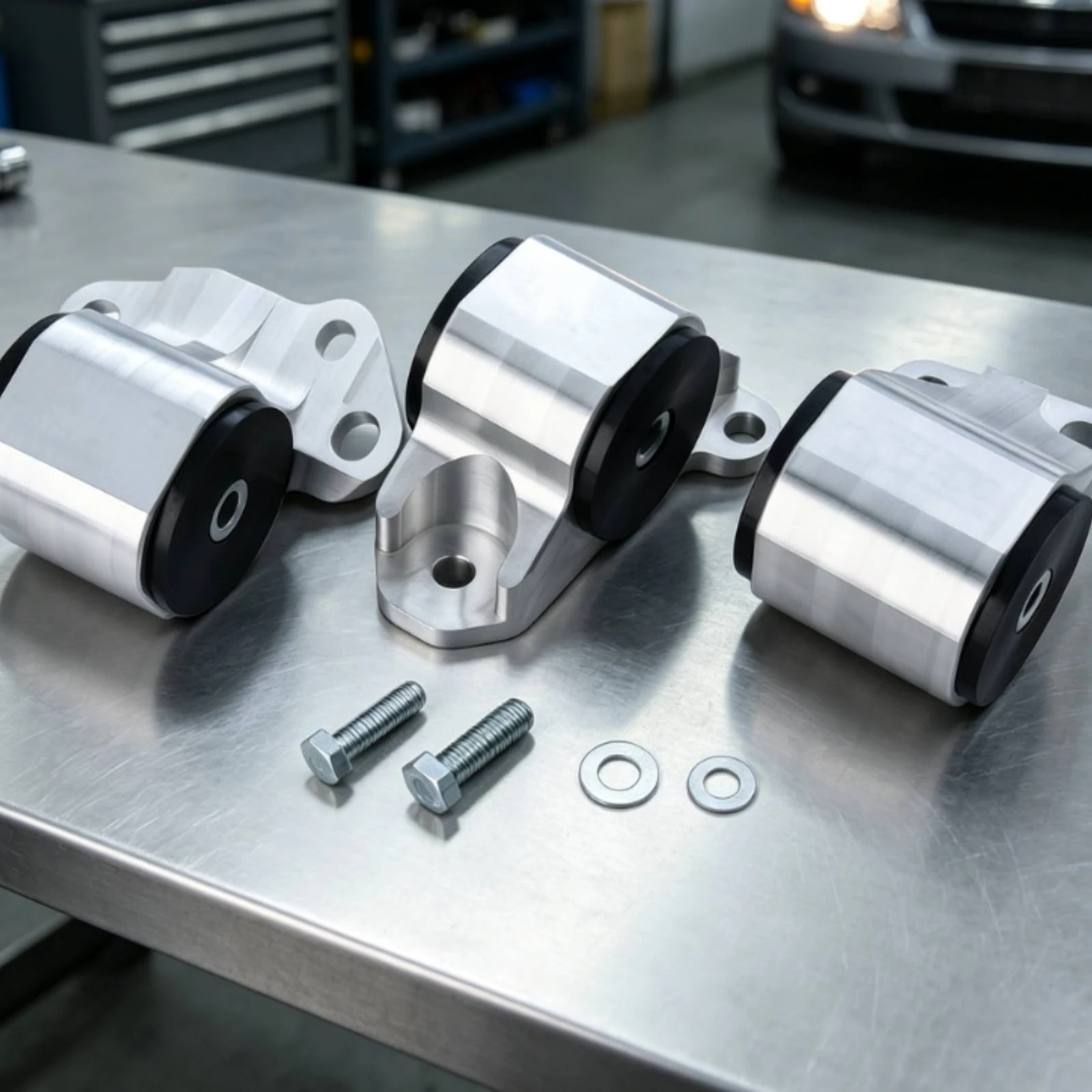 Engine Mount Bracket Aluminum Alloy Engine Bracket with Bolts Motor Mount Brackets Stronger Support Compatible for Mechanics