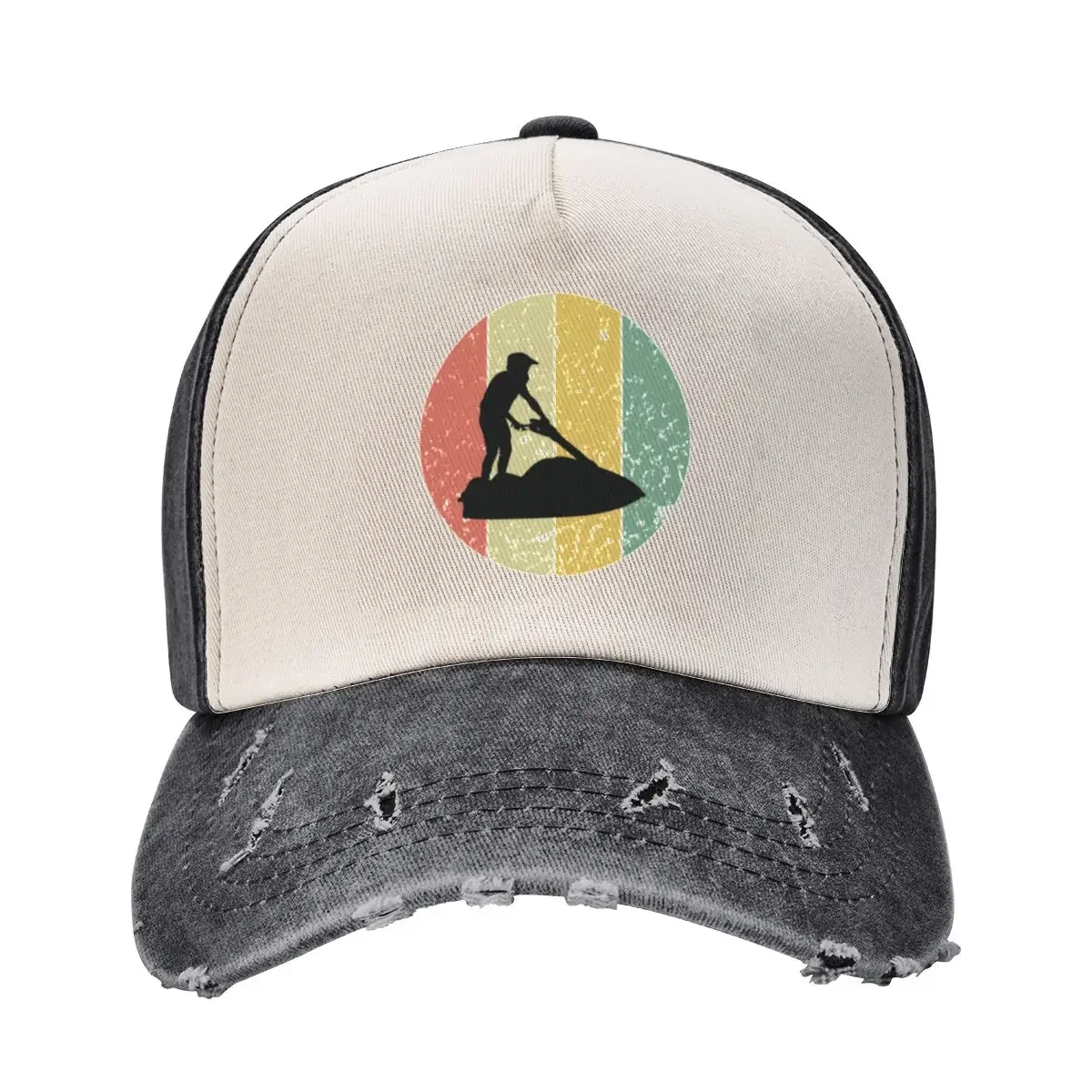 

Vintage Retro Jetski, Funny Jetski, Jetski Love, Water Sports Baseball Cap custom caps fun hats Custom Cap Golf Men Women's