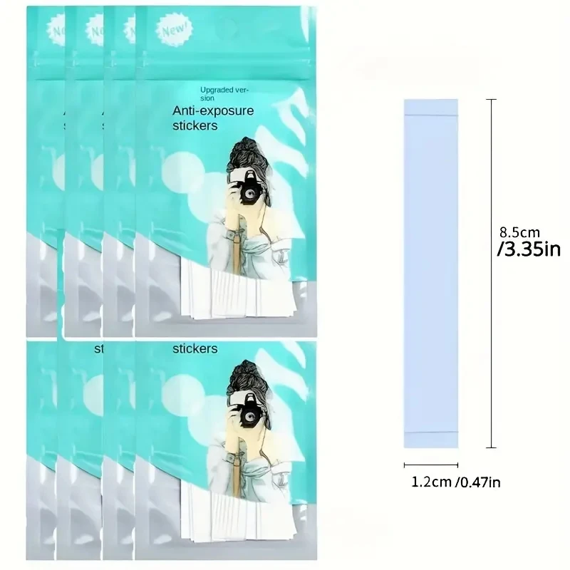 Invisible Anti-Slip Stickers Safe Body Double Sided Tape Dress Shirt Skin Adhesive Sticker Strips Anti-naked Clear Lingerie Tape image 2