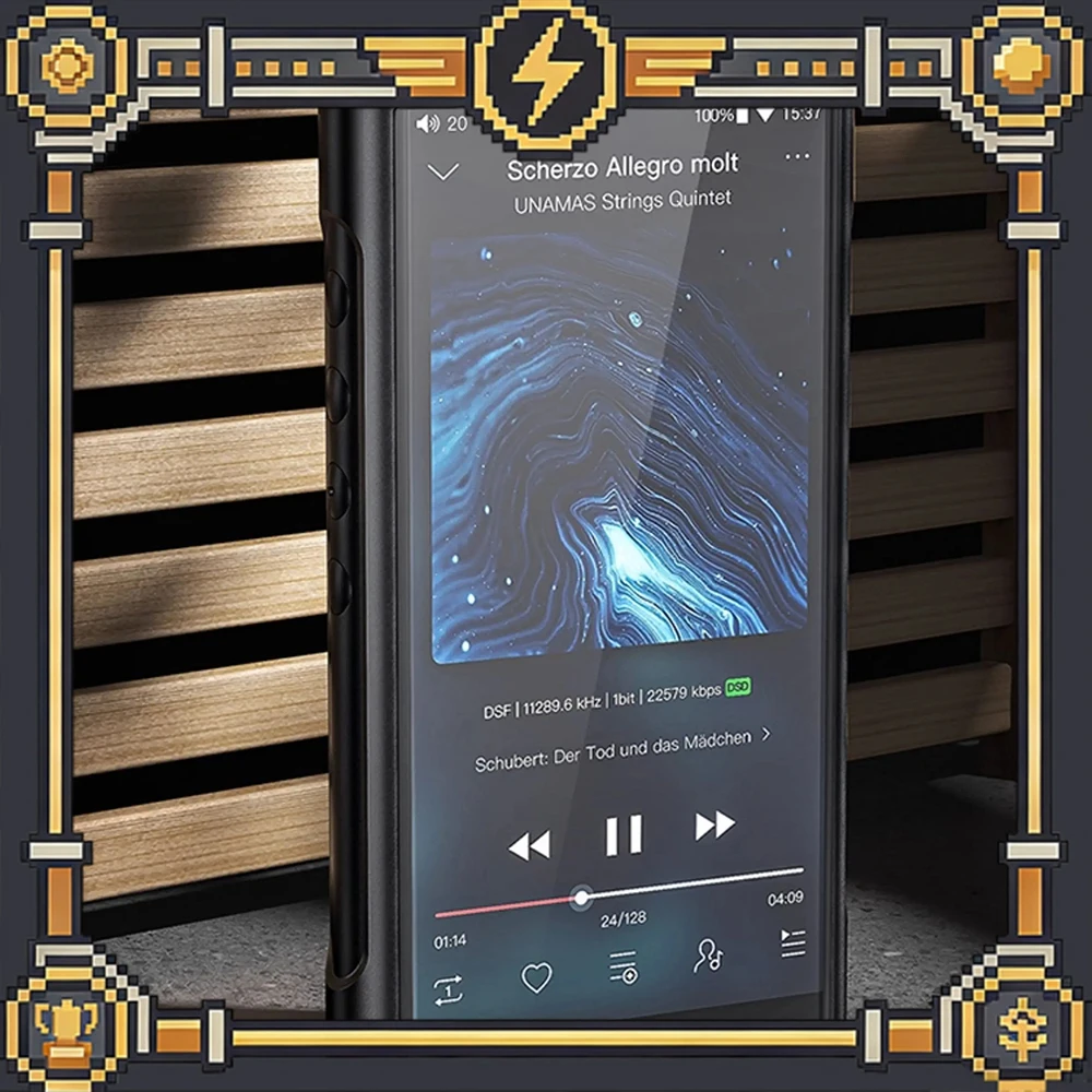 

FiiO M15S MP3 DSD decoding of portable high-definition lossless music player for PDA Full-format Bluetooth decoding QCC5124