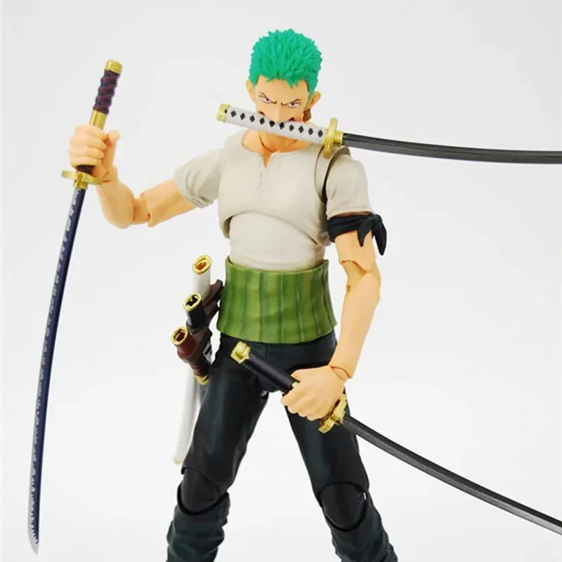 

Anime One Piece Roronoa Zoro Past Blue Variable Articulated Boxed 18cm PVC Action Figure Collection Model Doll Toys