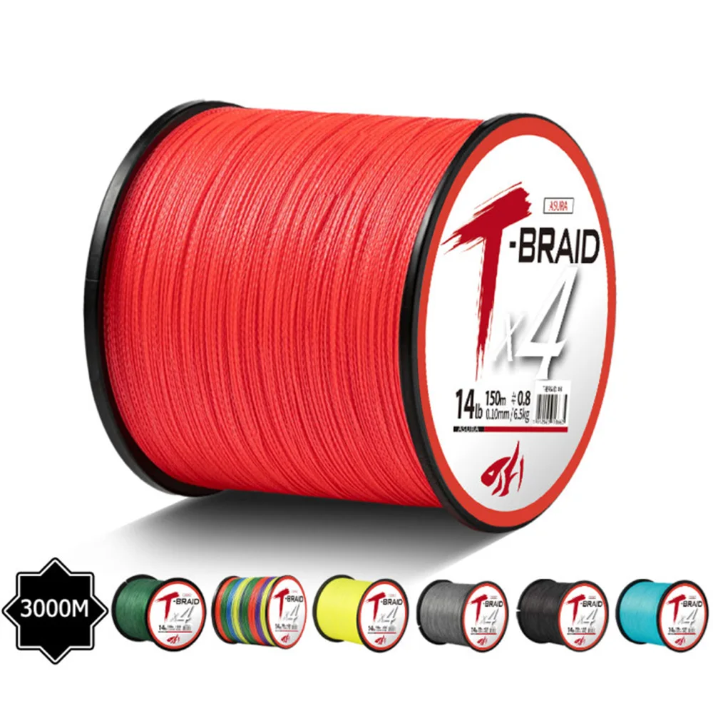 

ThornsLine 4 Strands Braided Fishing Line 1000M 3000M Multifilament Carp Fishing Multifunction PE Fishing Line for 16-70LB Pesca