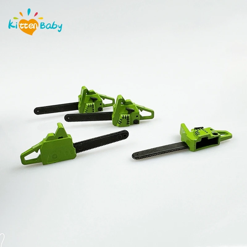 Miniature Chainsaw Models Doll House Chainsaw Toys Simulation Chainsaw Props Miniature Garden Tools Furniture Accessories