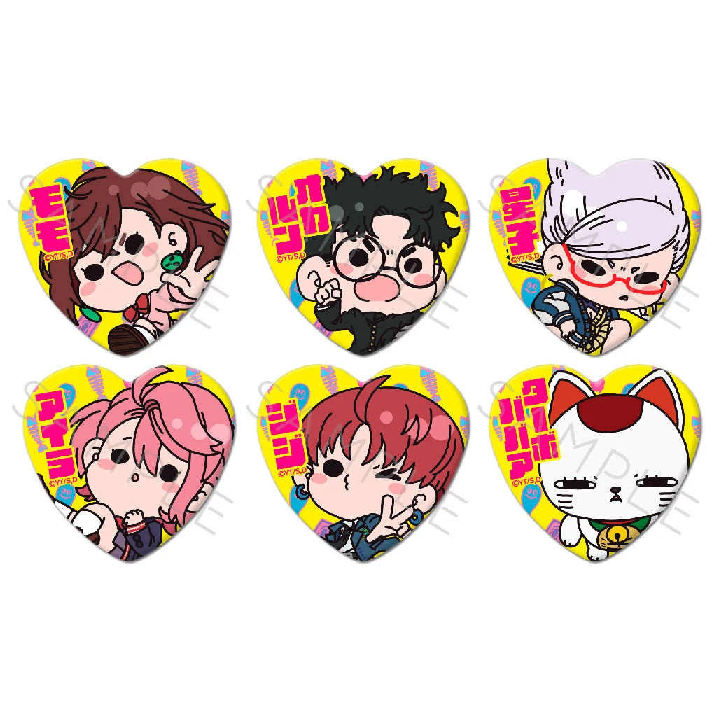 Japan Anime DAN DA DAN Ayase Momo Pin Dandadan Takakura Ken Heart-Shaped Badge Cosplay Cartoon Itabag Bedge Button Brooch DADGE