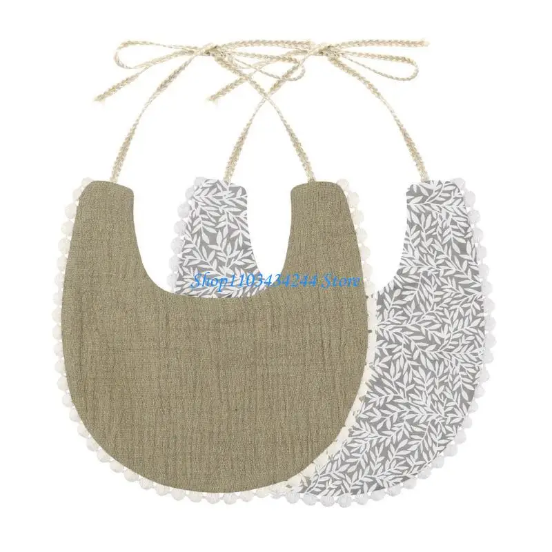 

Soft Cotton Bandana Muslin Absorbent Saliva Towel Toddler Drool Scarf Newborn Burp Cloth for Unisex Boys Gifts Drooling