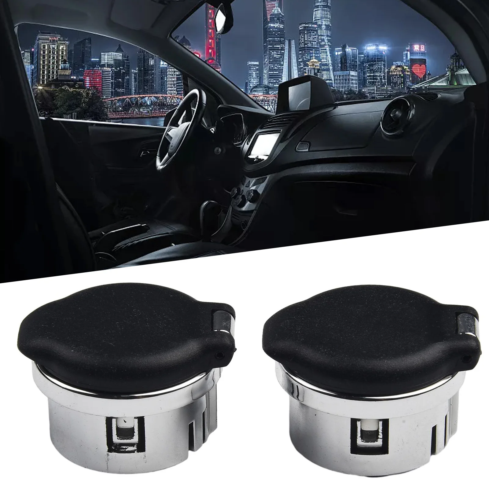 

New Practical Black Power Outlet Cover Dash 2× High-quality High-strength Hot 20983936 2pcs Direct Replacement