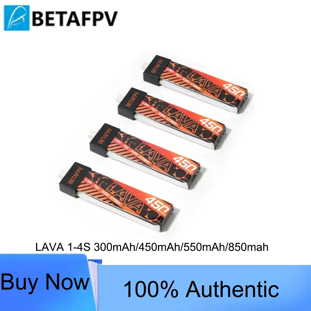 BETAFPV LAVA Serie 1-4S FPV Drohnen LiPo Akku |   300mAh 450mAh 550mAh 850mAh Optionen für Langstrecken-Quadcopter Racing Freestyle