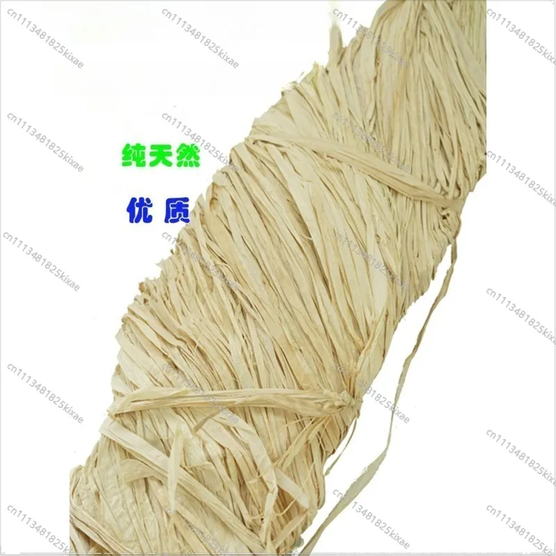 For Pure Natural Raffia Love Grass Flower Gift Box Packaging Material Rope Weaving Wrapping Gift Box Bow