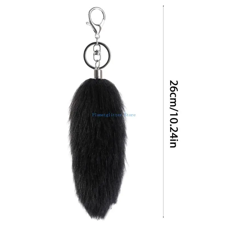 652b Soft Plush 16cm Faux Furs Animal Tail -keychen bag bage phone phone pendant stylish pendant #6