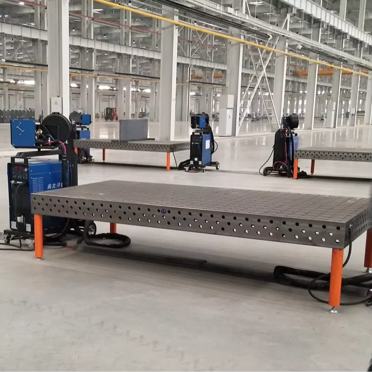 3D Flexible 100mm Grid System Welding Table 5-Sided Full Holes Dual Material Cast Iron/Steel New Automatic Soldering Station