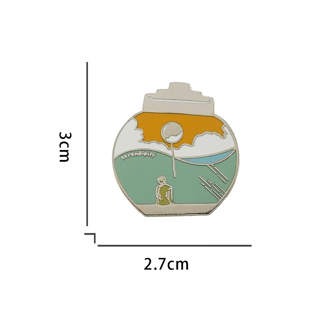 Jimin Serendipity Enamel Pin Psychedelic Electronic Music Badge Korean Singer Peripheral Fans Gift Collection Souvenirs