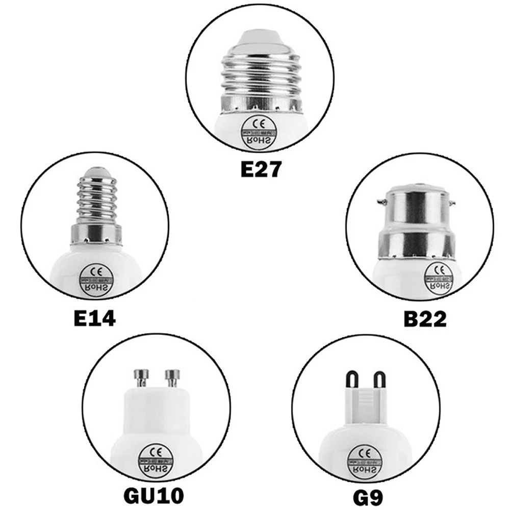 5PCS E27 B22 E12 E14 G9 GU10 LED Corn light 110V 220V SMD 5730 LED bulb lamp 10W 12W 15W 5730smd Ultra bright