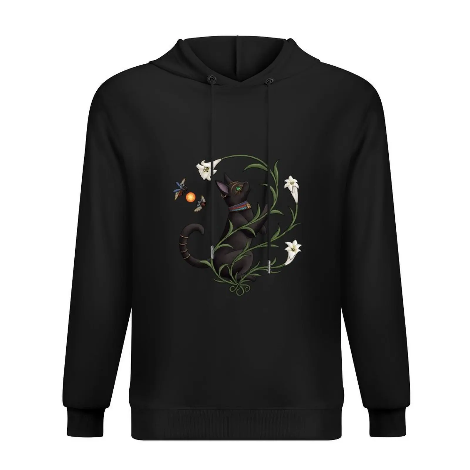 

Bastet Among the Lilies Hoodie hooded shirt autumn clothes japanese style korean style clothes graphic hoodie