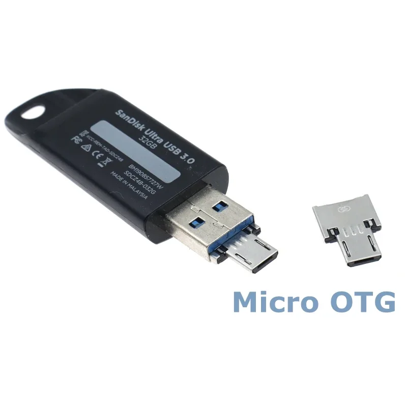 Micro USB Male to USB 2.0 Female Ultra Mini Size Connector Adapter 100 Pack Micro USB OTG Adapter