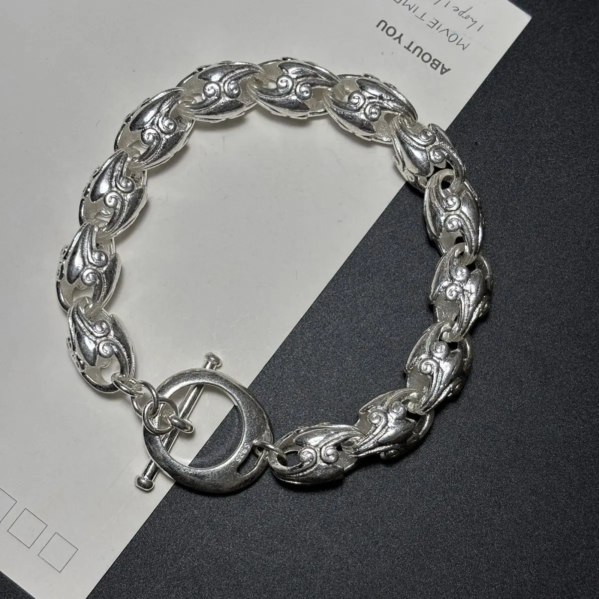S925 Tibetan Silver Imitate Ancient Open String Good Luck Bracelet Men and Women Fashion Personalized Jewelry birthday Gift