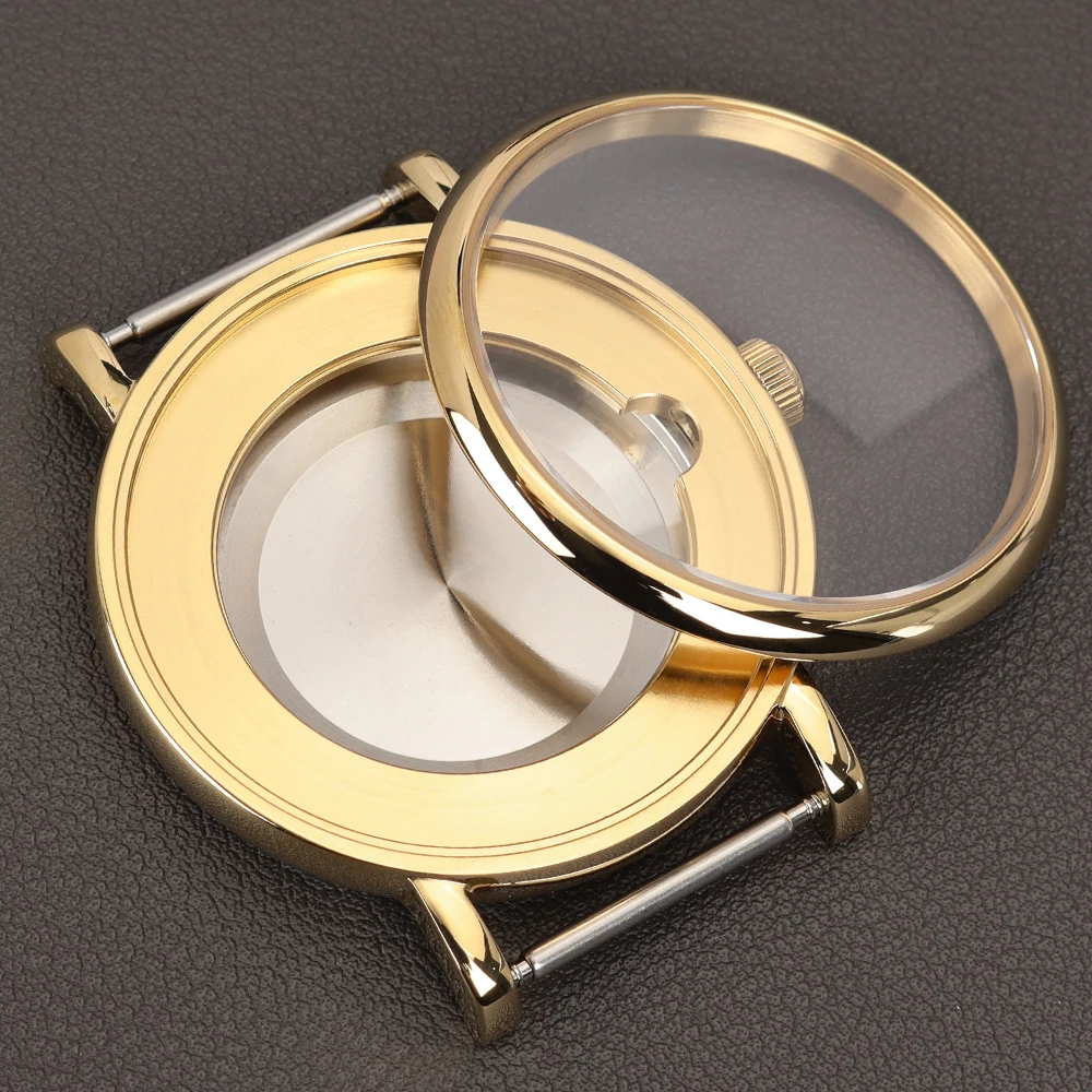 40mm 2824 Gehäuse Edelstahl Uhrengehäuse Luxus-Uhren Ersatzteile für ETA 2824 PT5000 Uhrwerk Gewölbtes Saphirglas – Detail 2