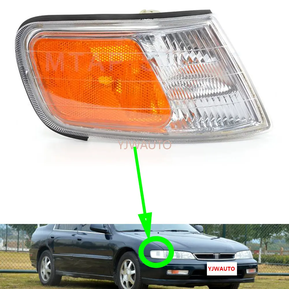 Corner Lights for Honda Accord CD4 CD5 1994~1997 Park Light Marker Lamp Front Car Turn Signal Lights