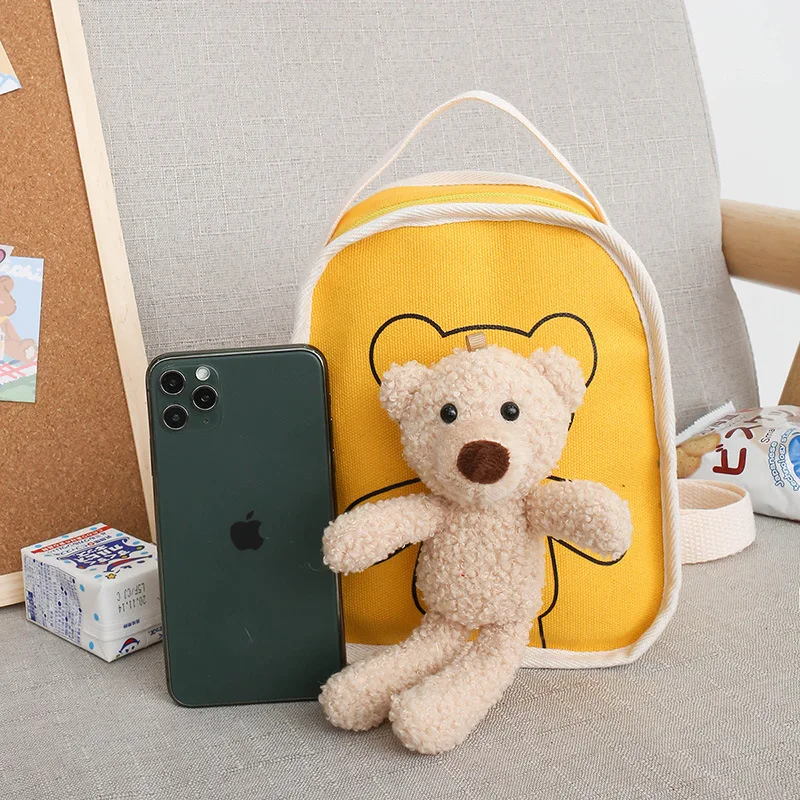 Nette Trendy Plüsch Bär Kinder Rucksack Baby Kindergarten Mini Schule Tasche Rucksack Cartoon Nette Baby Rucksack