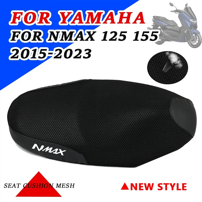 Motorcycle Seat Cushion Cover For Yamaha NMAX125 NMAX155 NMAX 155 N-MAX 125 2019 2020 Mesh Fabric Breathable Saddle Grid Pad