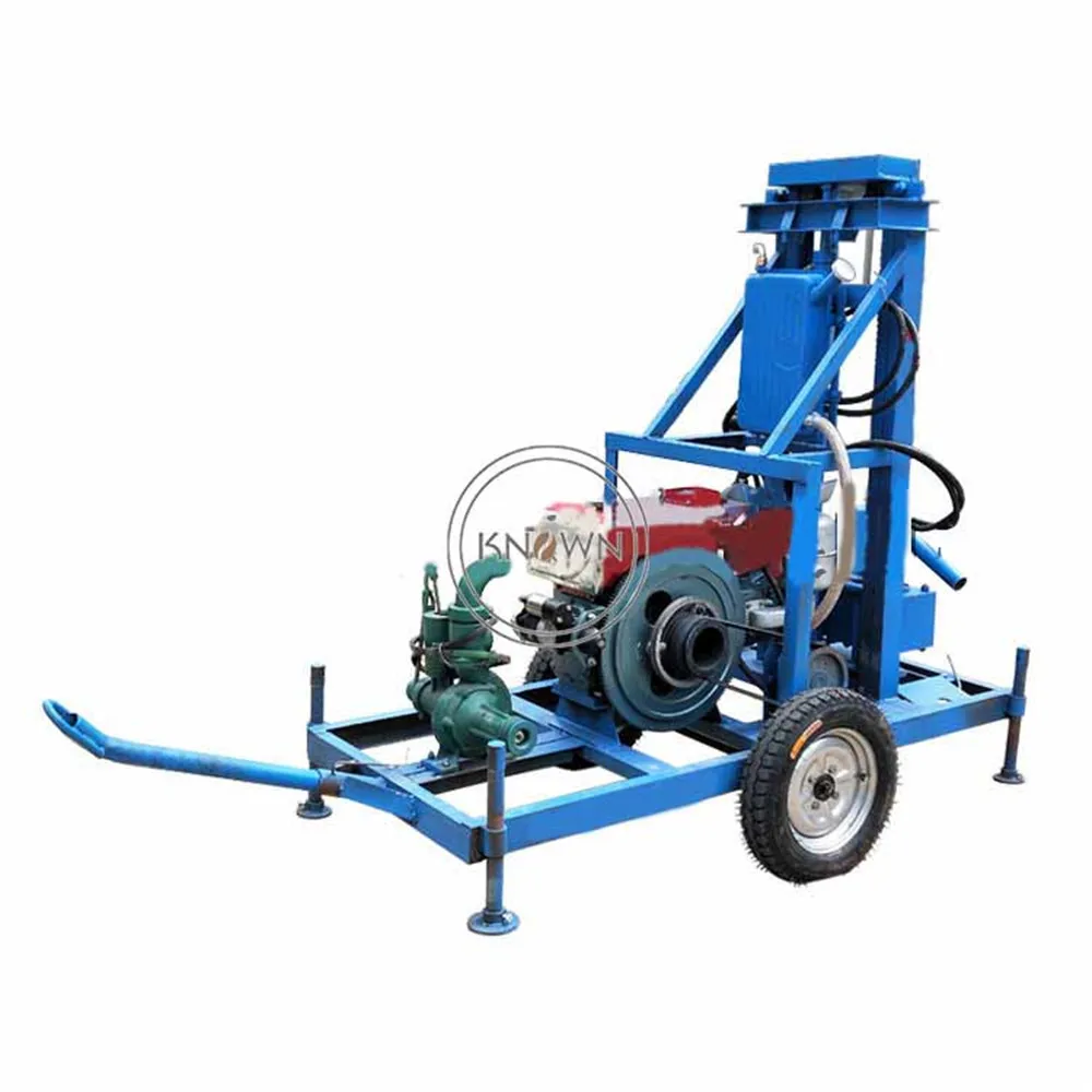 

2023 22HP Diesel Well Drill Rig Deep Water Well Drill Machine Portable Diesel Borehold with Big Power