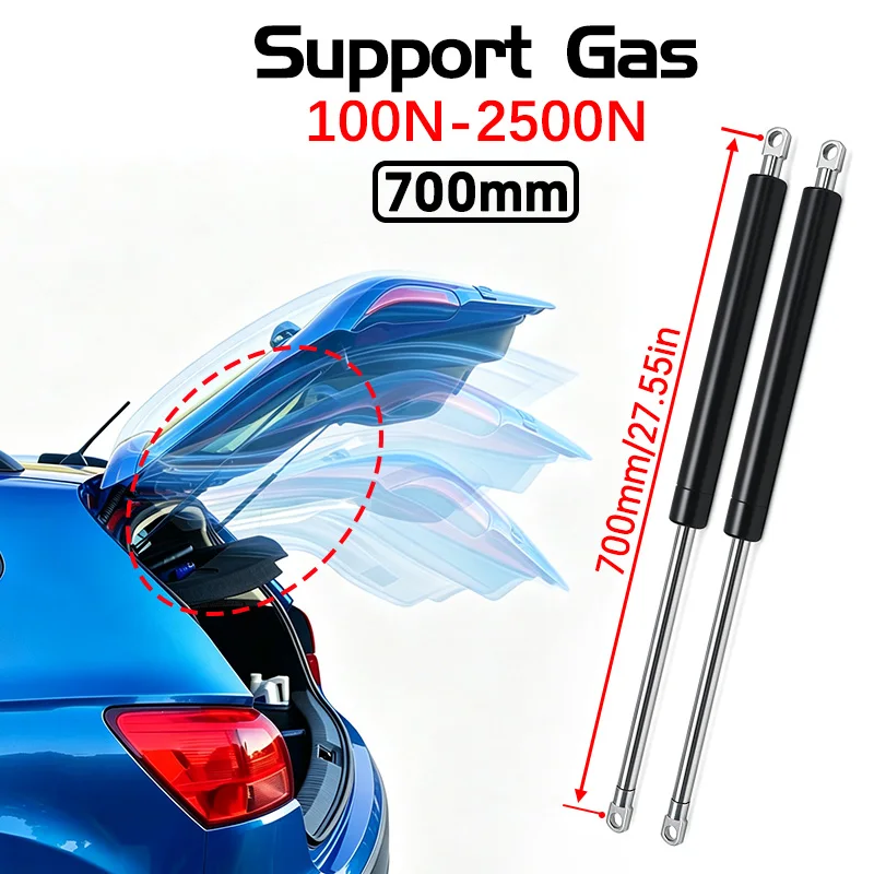 2pcs 700mm Car Gas Strut Bars Spring Hood Support Rod Shock Lift for RV Bed Window Bus Caravans 700N 800N 900N 1000N 1200N-2500N
