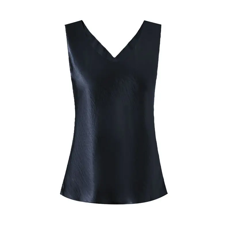 New Arrival Women Tank Tops Solid V-Neck Sleeveless Tank