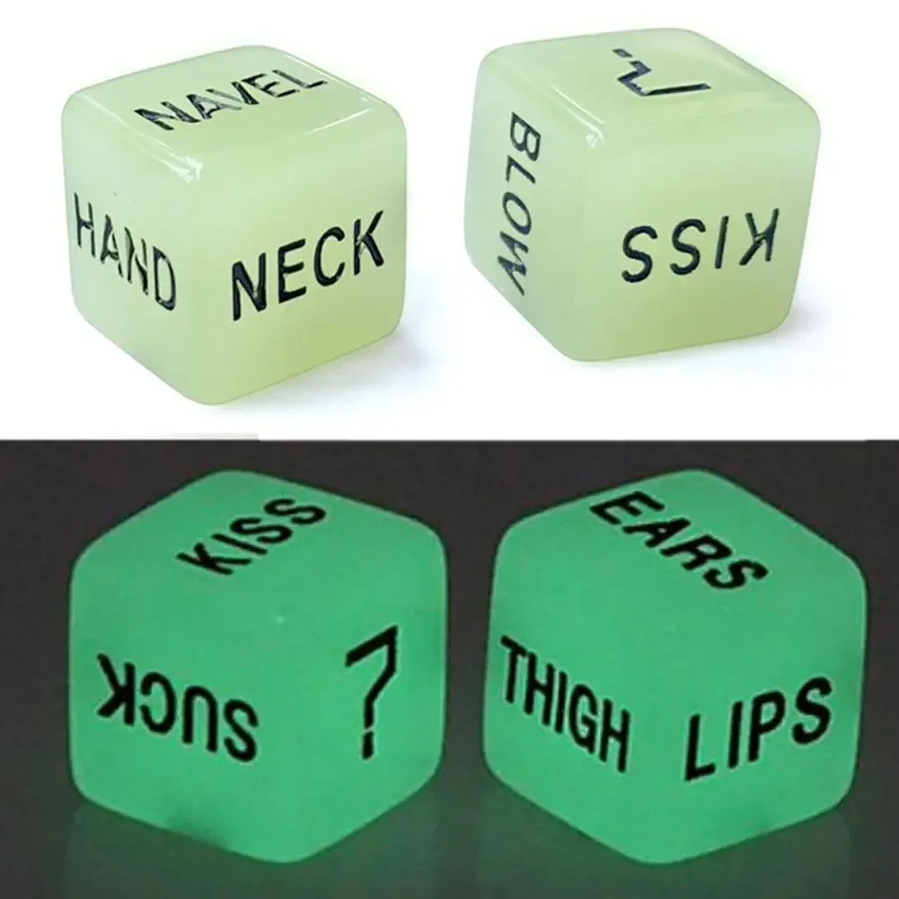 Popular Funny Luminous Love Dice Toys Party Supplies Game Aids for Adult Lovers Child Birthday Party Favors Gift 1/5 Set Event