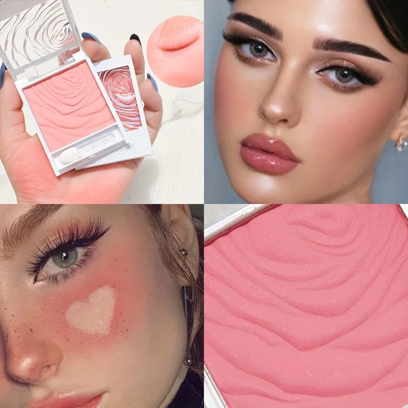 Cipria Radiant Glow Blush in polvere-guance e contorni istantanei, resistente all'acqua tutti i toni della pelle-tonalità arancio/corallo/rosa